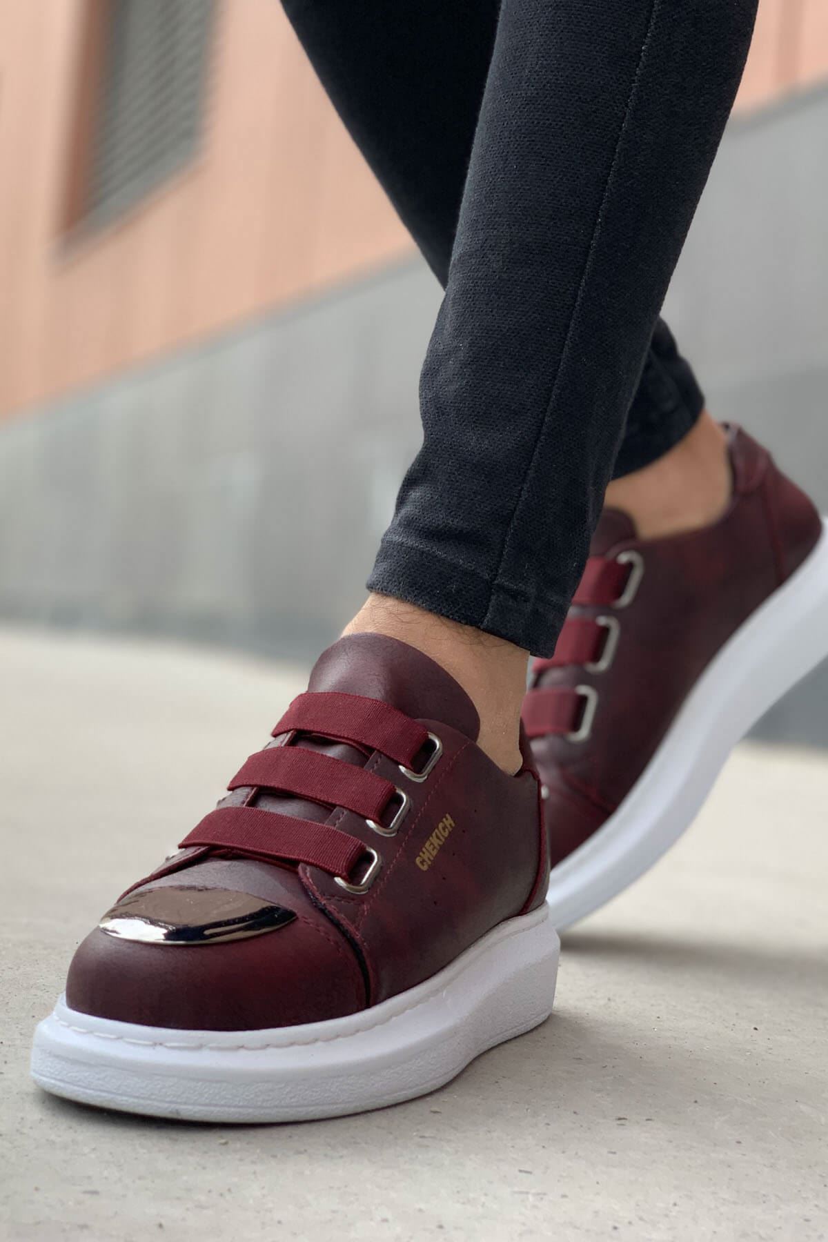 CH251 - CBT Mirror Erkek Ayakkabı BORDO