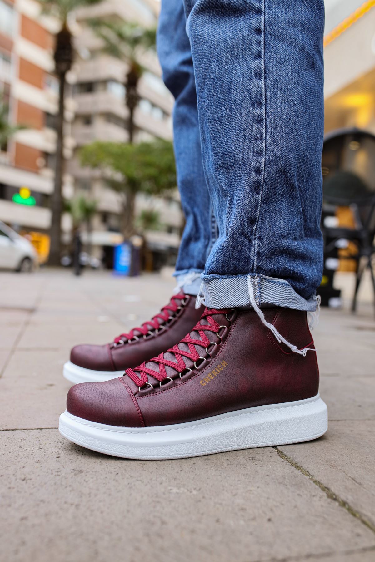 CH258 - CBT Roma Erkek Bot BORDO