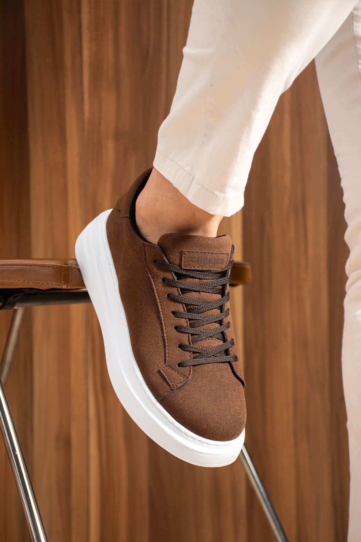 CH2623 - Luxen Erkek Ayakkabı SÜET ACI KAHVE