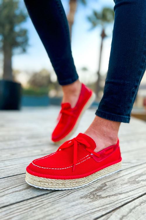 CH311 - Espadril Erkek Ayakkabı KIRMIZI