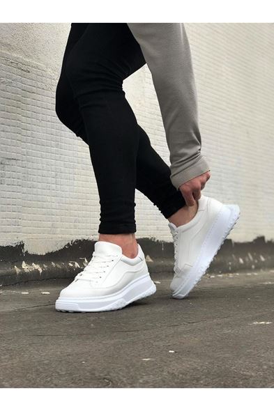 JY507 Alone Bağcıklı Cilt Erkek Günlük Sneaker Ayakkabı CBT Beyaz