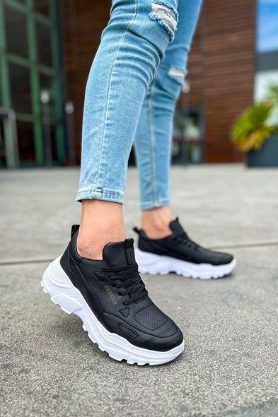 CH089 - CBT Low Top Lace Up Erkek Ayakkabı SIYAH