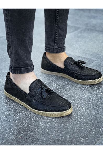 CH141 - HT Croco Erkek Ayakkabı SIYAH