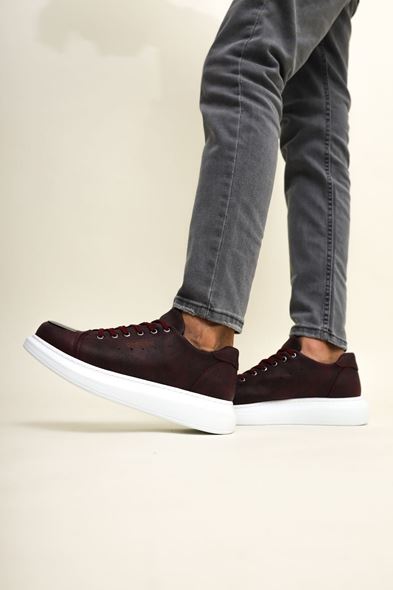 CH175 - CBT Mirror Erkek Ayakkabı BORDO