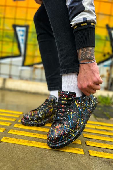 CH254 - CST Pittura Erkek Ayakkabı 498 SARI / MAVI / KIRMIZI SPLUSH