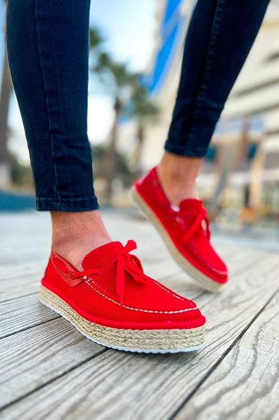 CH311 - Espadril Erkek Ayakkabı KIRMIZI