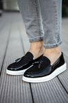 CH002 - RBT Loafer Verniciata Erkek Ayakkabı SIYAH