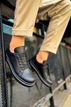 CH979 - Santoni CRT Spor Erkek Ayakkabı SIYAH