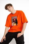 Blurry - Oversize Erkek Tişört TURUNCU