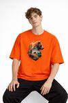 Bear2 - Oversize Tişört TURUNCU