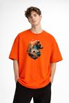 Bear2 - Oversize Tişört TURUNCU