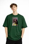 Blurry - Oversize Erkek Tişört HAKI