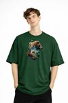 Bear2 - Oversize Tişört HAKI