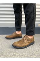 JY0610 Clasico Bağcıklı Cilt Erkek Günlük Klasik Ayakkabı CST - Camel