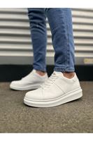 JY151 Boost Bağcıklı Cilt Erkek Günlük Sneaker Ayakkabı CBT - Beyaz