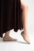 Margaret Kadın Nude Rugan Babet Ayakkabı