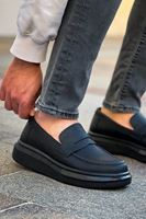 Robert - RS615 Siyah  Erkek Loafer Ayakkabı SIYAH ST