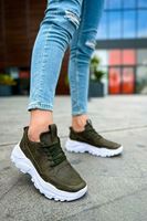 CH089 - CBT Low Top Lace Up Erkek Ayakkabı HAKI