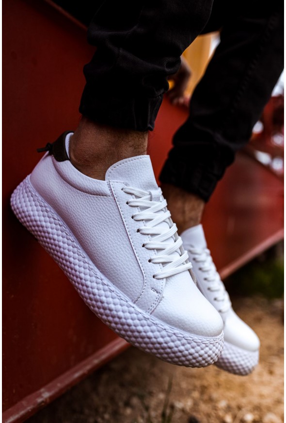 CH107 - CBT Felibord Erkek Ayakkabı BEYAZ / HAKI