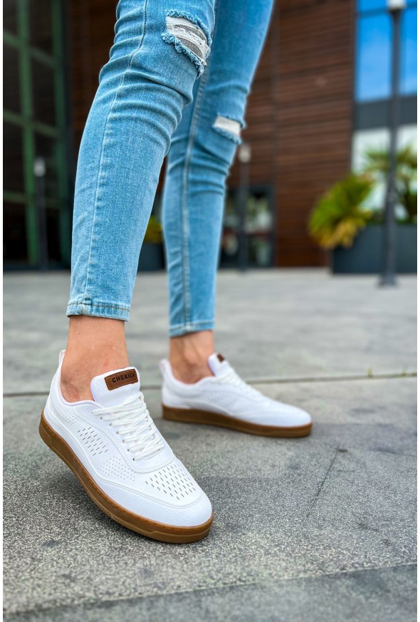 CH157 - CKT Retro Erkek Ayakkabı BEYAZ