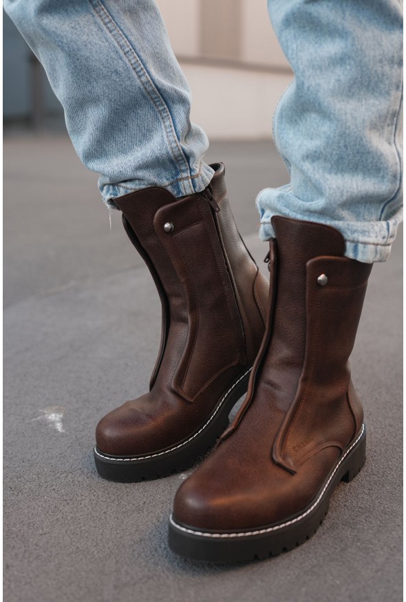 CH027 - CST Quebec Erkek Bot KAHVE