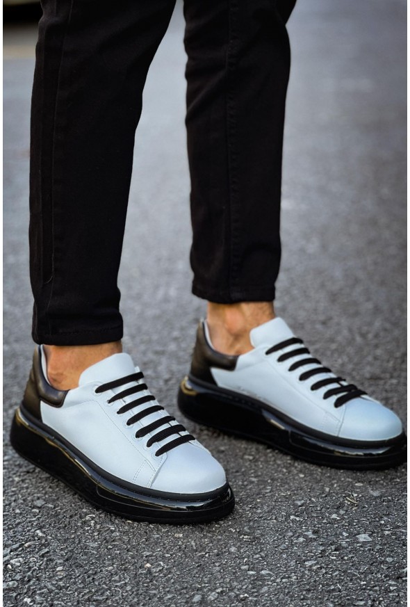 CH295 - CST Sollıevo Erkek Ayakkabı BEYAZ/SIYAH