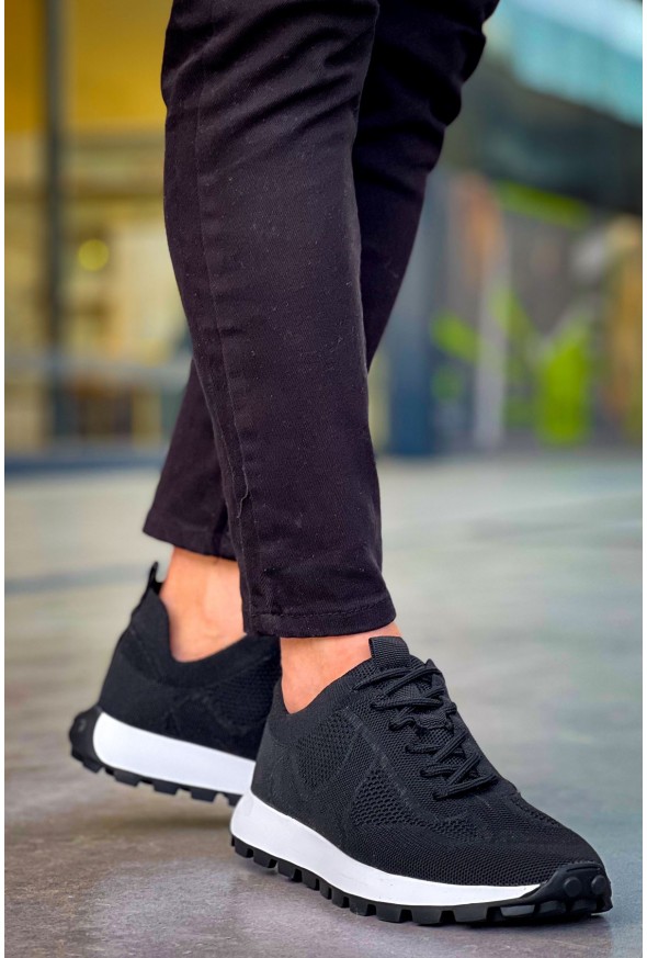 CH2409 - Triko Erkek Ayakkabı SIYAH