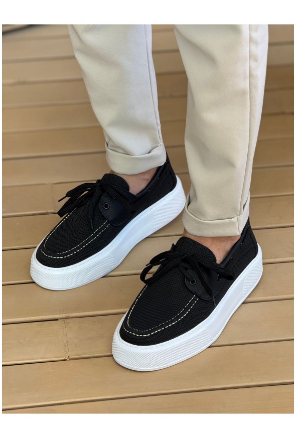 CH2602 - Triko Erkek Ayakkabı SIYAH