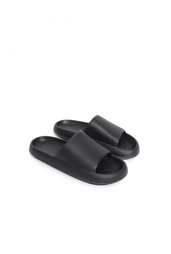 TRL001 - Poliüretan Erkek Terlik SIYAH