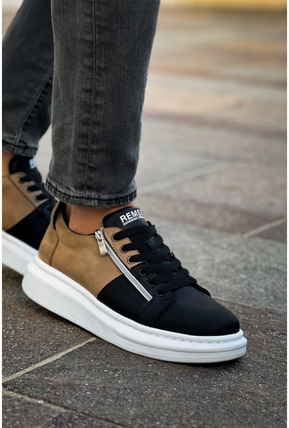 RS601 - Lüx Süet Erkek Ayakkabı Sıyah/Vızon