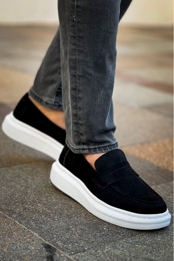 RS615 - Lüx Süet Erkek Ayakkabı SIYAH