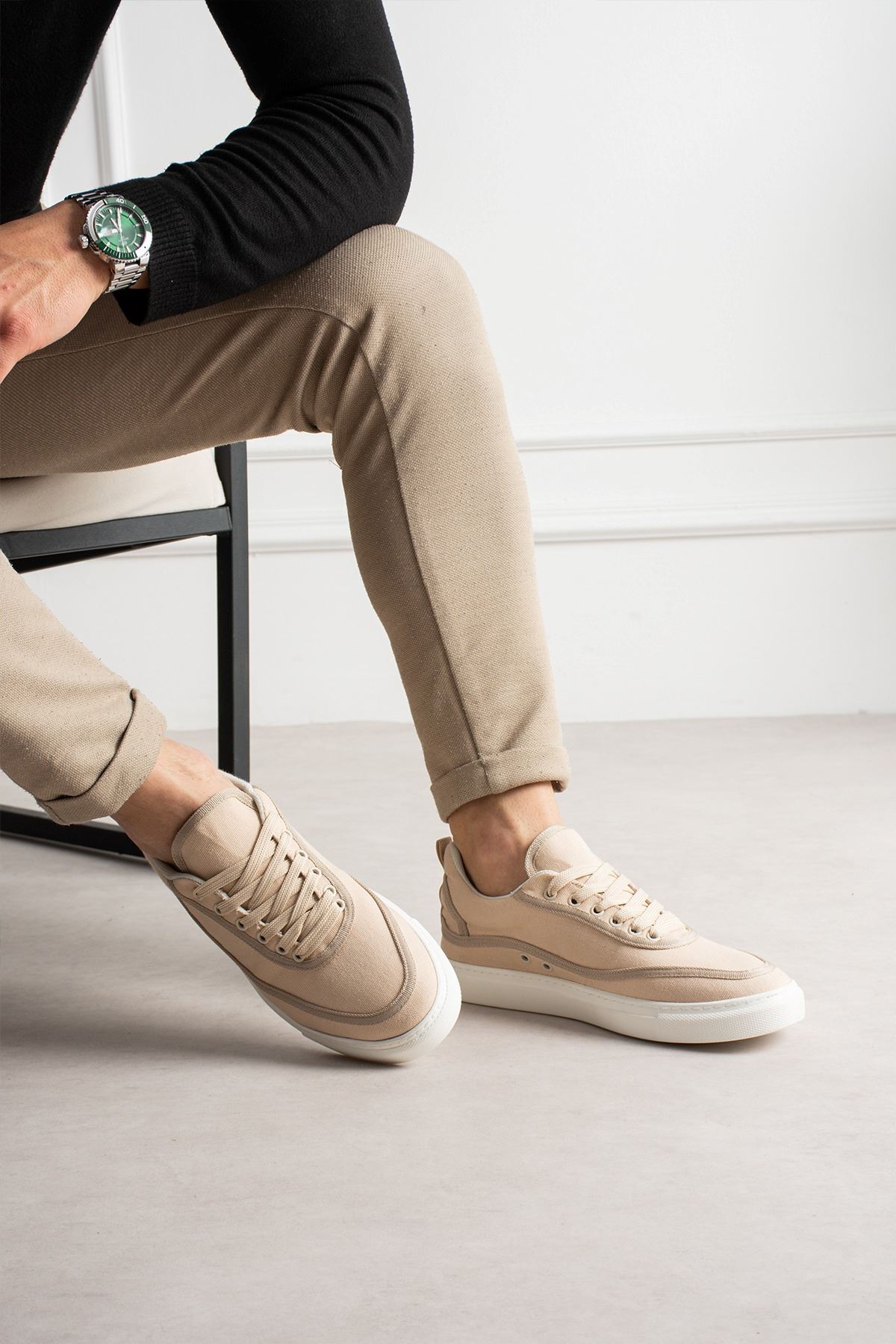 RS625 - Keten Erkek Spor Ayakkabı BEJ/BEJ - 41